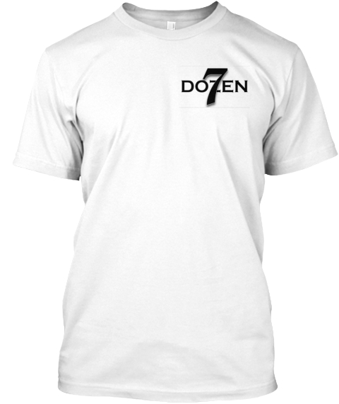 7 Dozen White T-Shirt Front