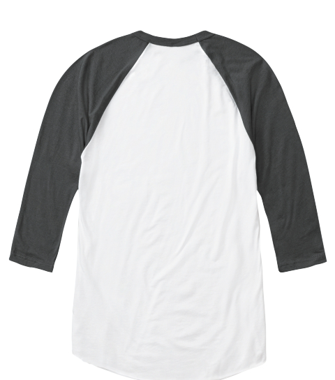 Heavily Meditated White/Asphalt   T-Shirt Back
