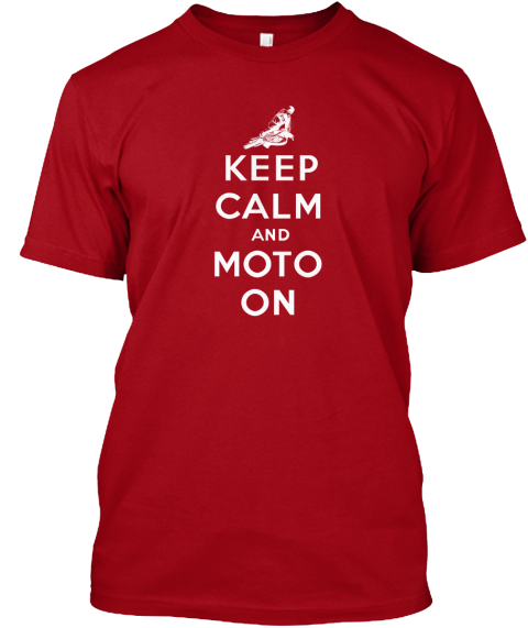 Limited Edition: Moto On T &Amp; Hoodie Deep Red T-Shirt Front