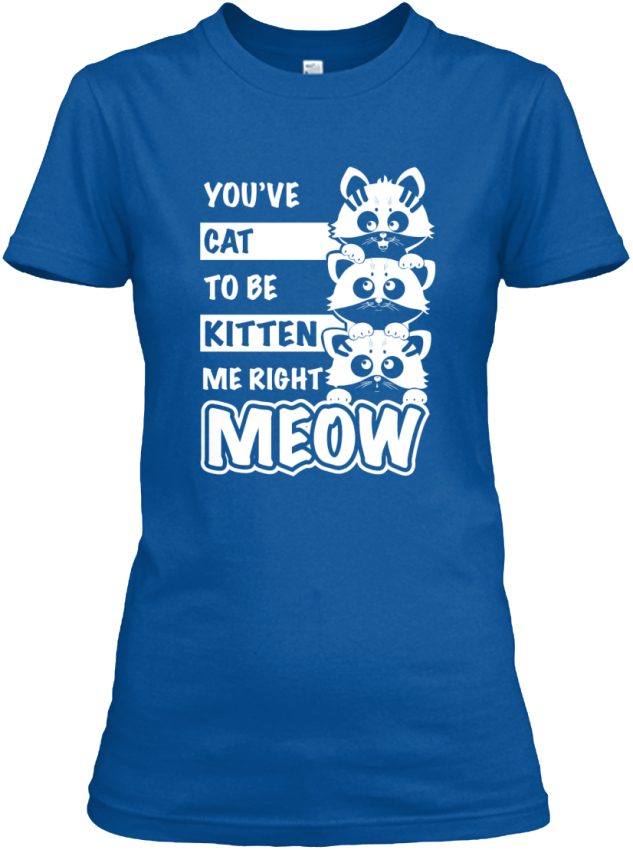 Kitten Me Right Meow You Ve Cat To Be Meow Gildan Women S Tee T Shirt Ebay
