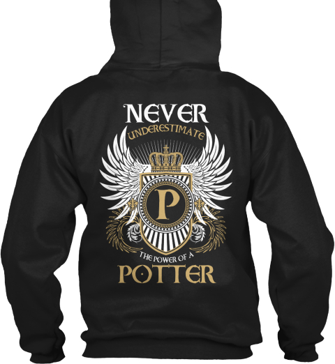 Limited Edition   Potter Black T-Shirt Back