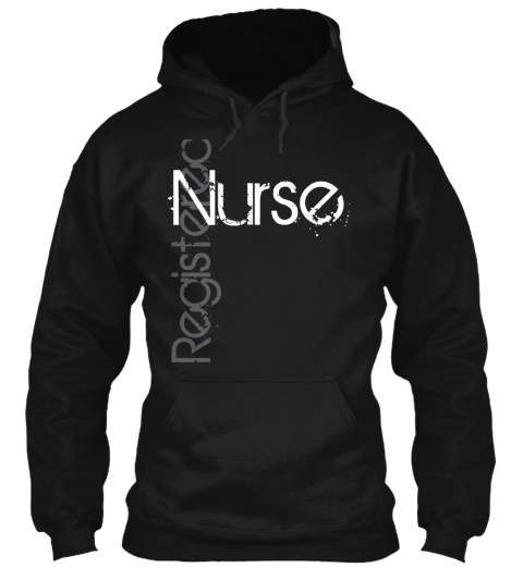 Registered Nurse Black T-Shirt Front