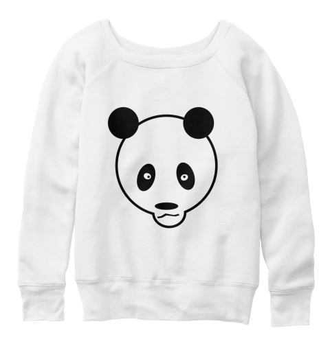 Panda White Sweater panda sweater sweatshirt from wildlife shop teespring Panda White Sweater panda sweater sweatshirt from wildlife shop teespring