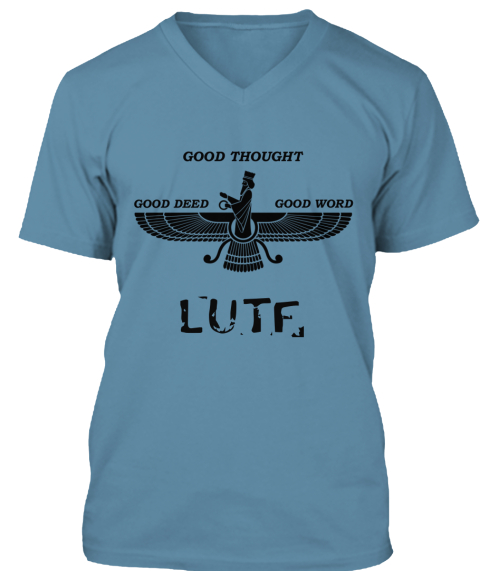 Lutf Steel Blue T-Shirt Front