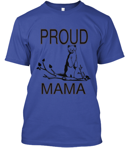 Proud Mama Deep Royal T-Shirt Front
