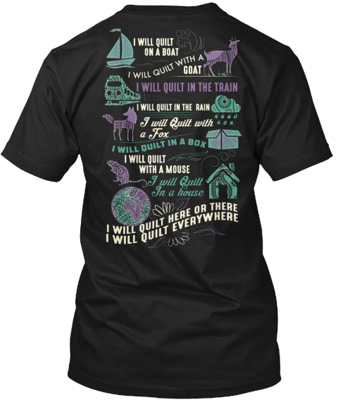 I Will Quilt On A Boat Quilting T-shirt Gift - Goatstee