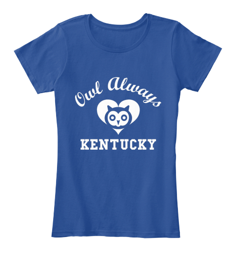 Owl Always Kentucky Deep Royal  T-Shirt Front