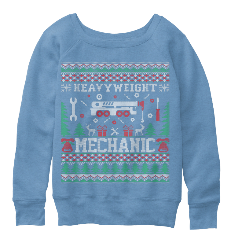 Heavyweight Mechanic Christmas Sweater - heavy weight mechanic Products from Cheap Ugly 