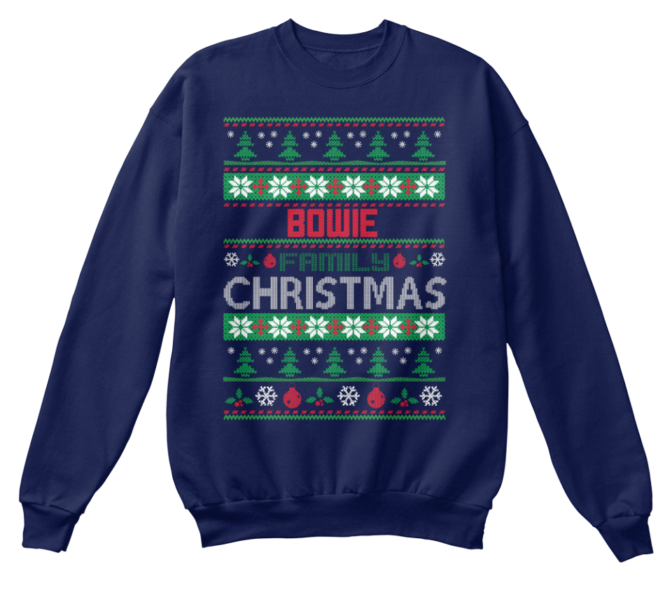 bowie christmas sweater
