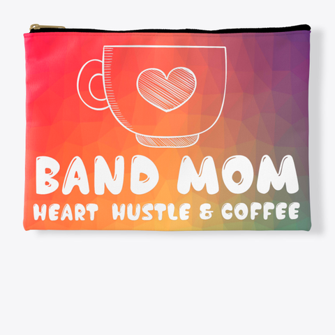 Band Mom Heart   Mosaic Collection Standard T-Shirt Front