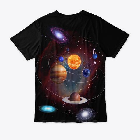 Sunny Solar System All Over Shirt Standard T-Shirt Back