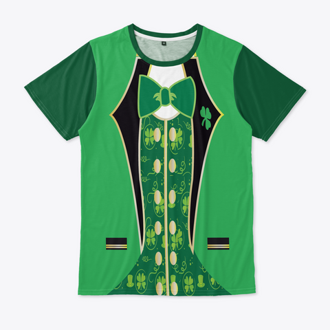 St.Patrick's Day Tuxedo T Shirt Shamrock Standard áo T-Shirt Front
