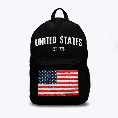 United States Est 1776 Standard áo T-Shirt Front