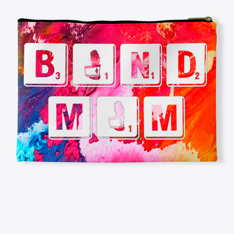Band Mom Scrabble   Rainbow Collection Standard T-Shirt Back
