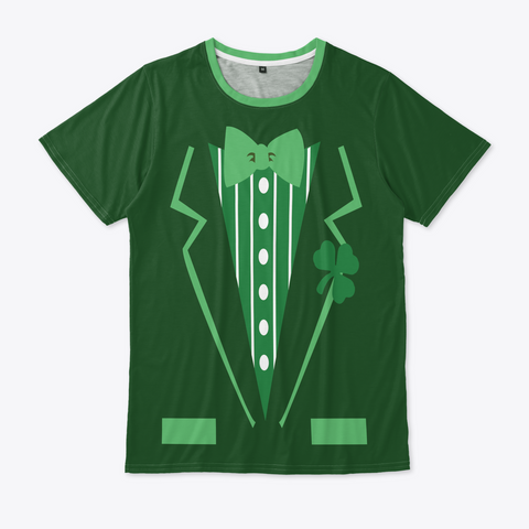 St.Patrick's Day Tuxedo T Shirt Standard Kaos Front