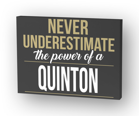 Quinton   Never Underestimate A Quinton Standard T-Shirt Front