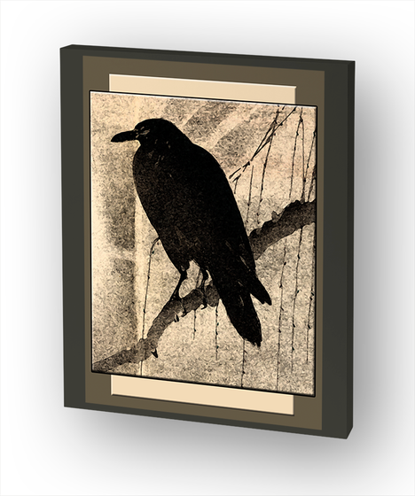 Wise Crow Canvas Print Standard Camiseta Front