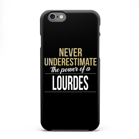 Never Underestimate The Power Of A Lourdes White Camiseta Front
