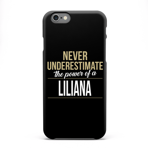 Never Underestimate The Power Of A Liliana White áo T-Shirt Front