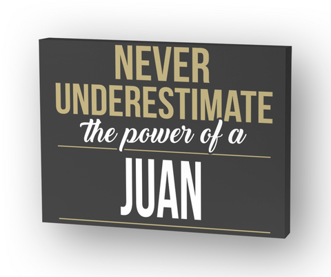 Juan Never Underestimate A Juan Standard T-Shirt Front