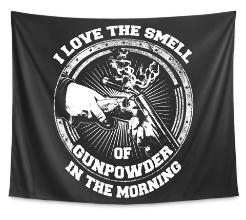 I Love The Smell  Wall Tapestry  51 X 60 White T-Shirt Front