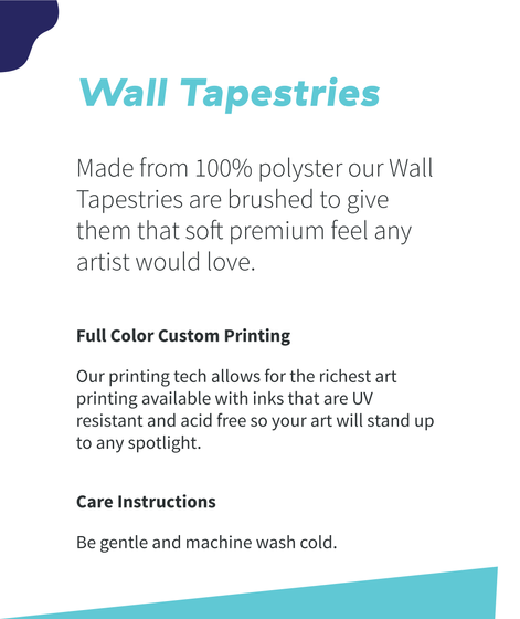 Wall Taperstries Made From 100% Polyster Our Wall Taperstries Are Brushed To Give Them That Soft Premium Feel Any... White T-Shirt Back