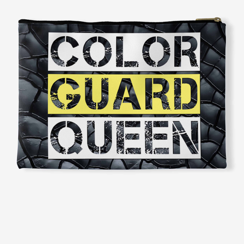 Color Guard Queen Black Crackle Collection Standard T-Shirt Back