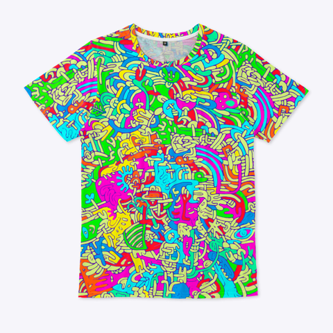 🚥 Psicodelia (Neón)   Calidad⭐⭐⭐⭐⭐ Standard Camiseta Front