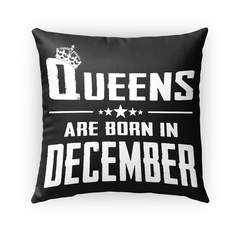 Queens Are Born In December White áo T-Shirt Front