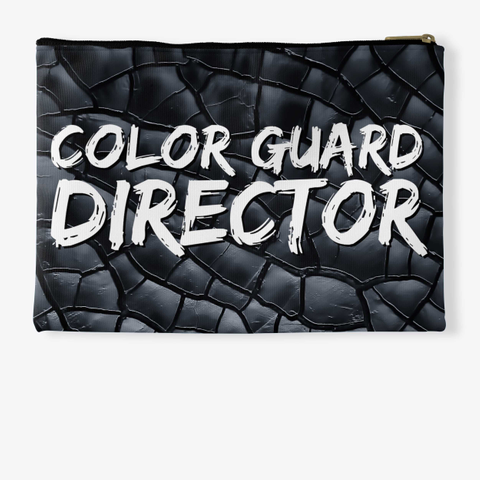 Color Guard Director Black Crackle Colle Standard T-Shirt Back
