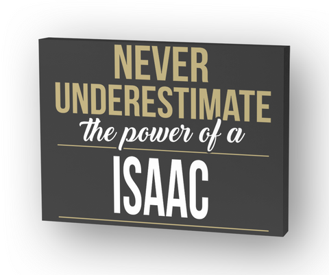 Isaac   Never Underestimate A Isaac Standard T-Shirt Front