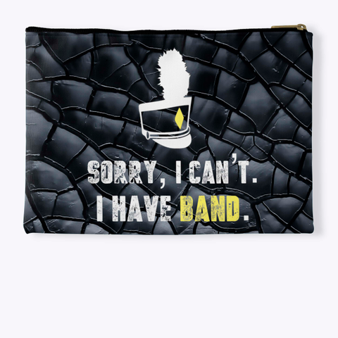 Sorry, I Can't Black Crackle Collection Standard T-Shirt Back