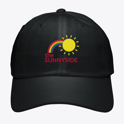 The Sunnyside Black T-Shirt Front