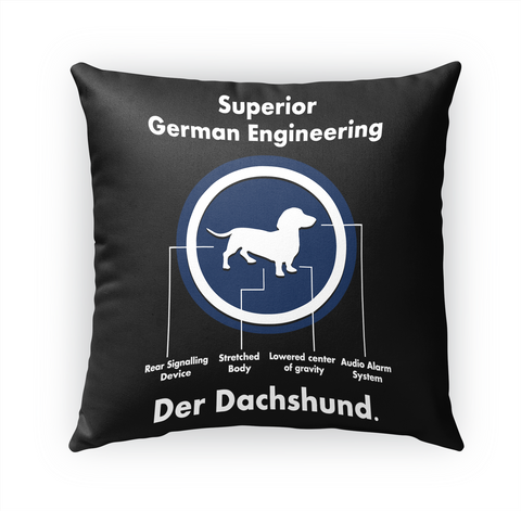 Superior German Engineering Rear Signalling Device Stretched Body Lowered Centre Of Gravity Audio Alarm System Der... White Camiseta Front