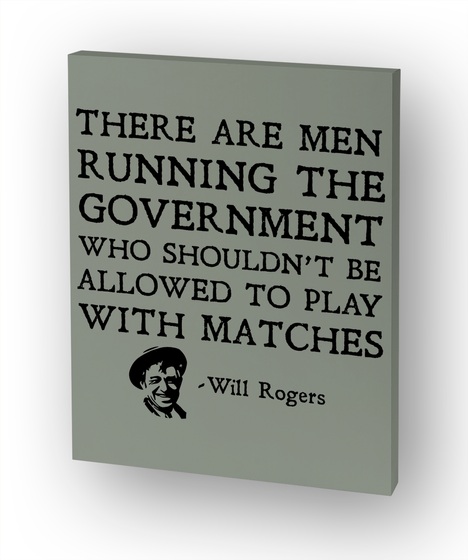 There Are Men Running The Government... White T-Shirt Front
