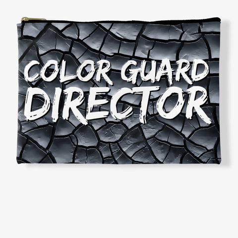 Color Guard Director Black Crackle Colle Standard T-Shirt Front