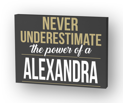 Alexandra   Never Underestimate Standard T-Shirt Front