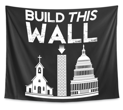 Build This Wall White T-Shirt Front