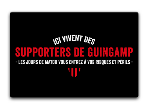 Ici Vivent Des Supporters De Guingamp Standard Camiseta Front