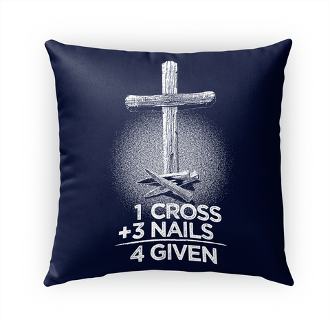 1 Cross +3 Nails 4 Given White T-Shirt Front