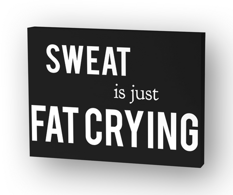 Sweat Is Just Fat Crying   Keep Running Standard Maglietta Front