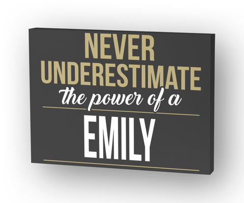 Emily   Never Underestimate A Emily Standard T-Shirt Front