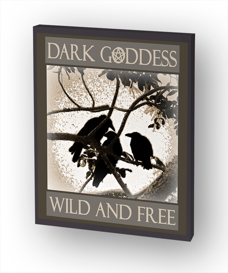 Dark Goddess Wild And Free Standard Camiseta Front