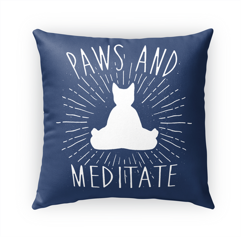 Paws And Meditate Standard áo T-Shirt Front