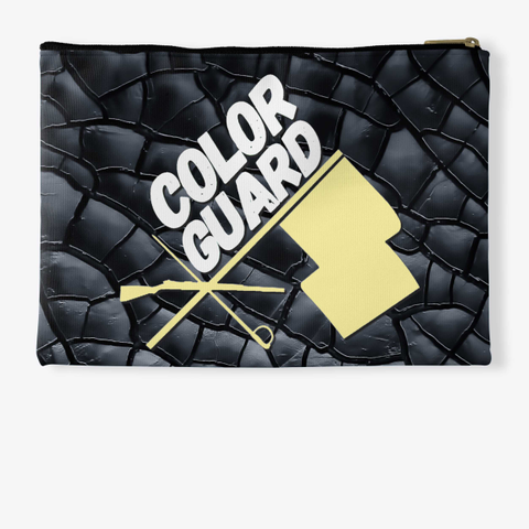 Color Guard Flag/Rifle/Sabre Black Crack Standard T-Shirt Back