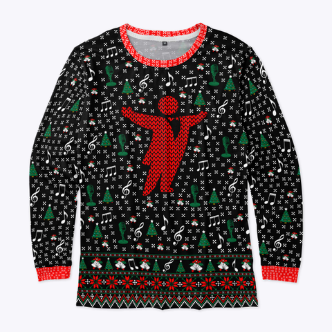 Opera Singer Christmas  Ugly Sweater Standard T-Shirt Front