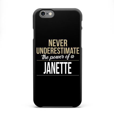 Never Underestimate The Power Of A Janette White áo T-Shirt Front