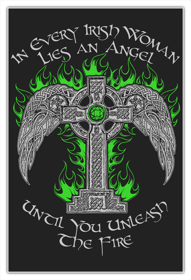 In Every Irish Woman Lies An Angel   Hdb Standard Camiseta Front