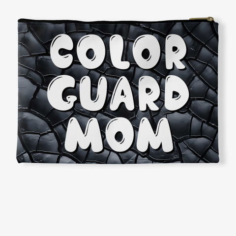Color Guard Mom Black Crackle Collection Standard T-Shirt Back