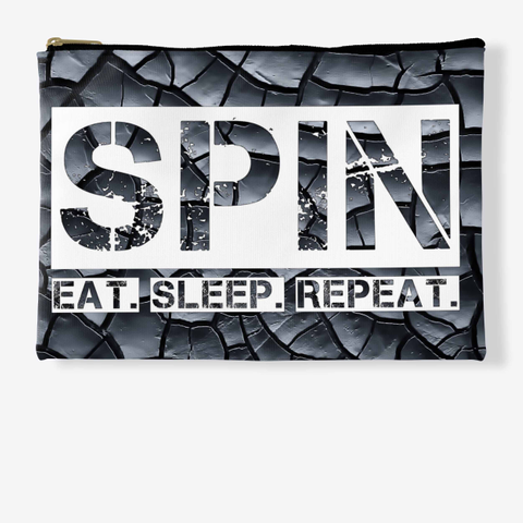 Spin Eat Sleep Repeat Black Crackle Standard T-Shirt Front